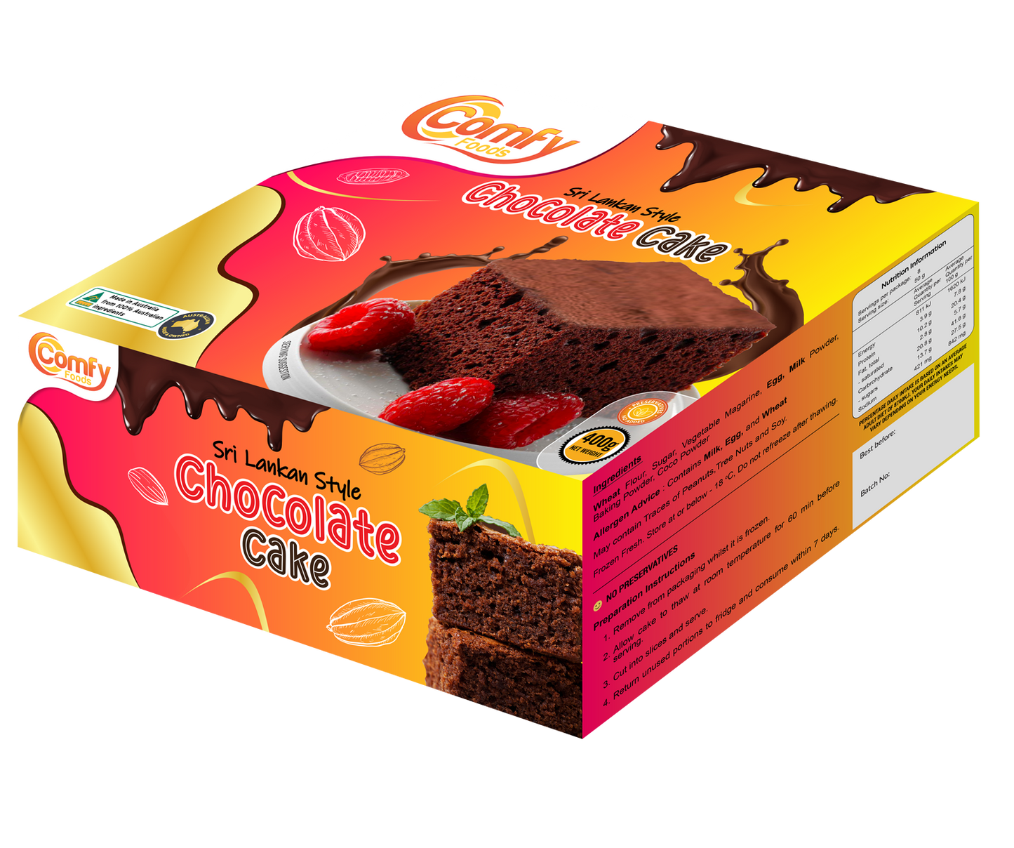 Sri Lankan Style Chocolate Cake