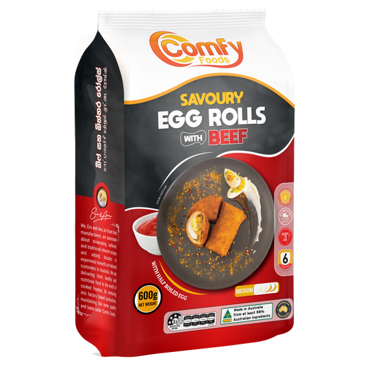 Savoury Egg Rolls with Beef