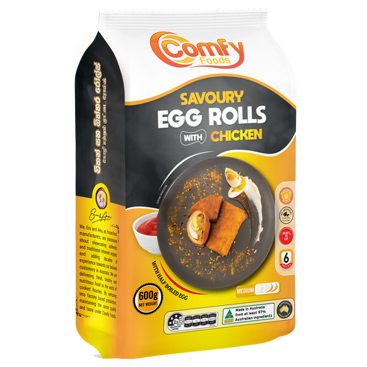 Savoury Egg Rolls with Chicken