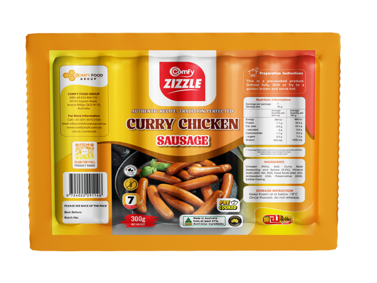 Comfy Zizzle Curry Chicken Sausage