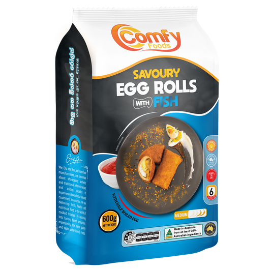 Savoury Egg Rolls with Fish