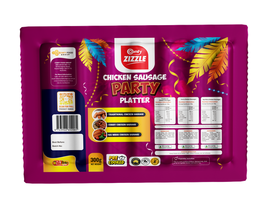 Comfy Zizzle Party Platter Chicken Sausage