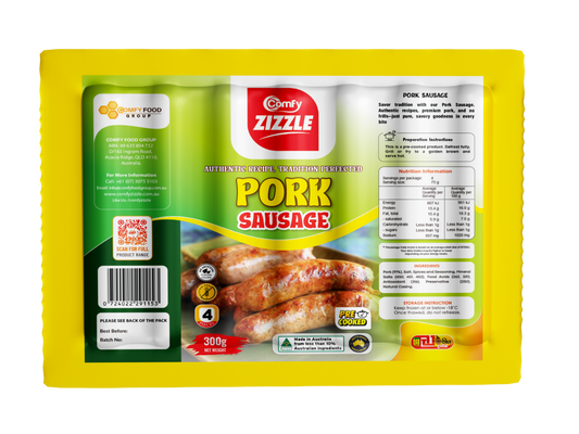 Comfy Zizzle Pork Sausage